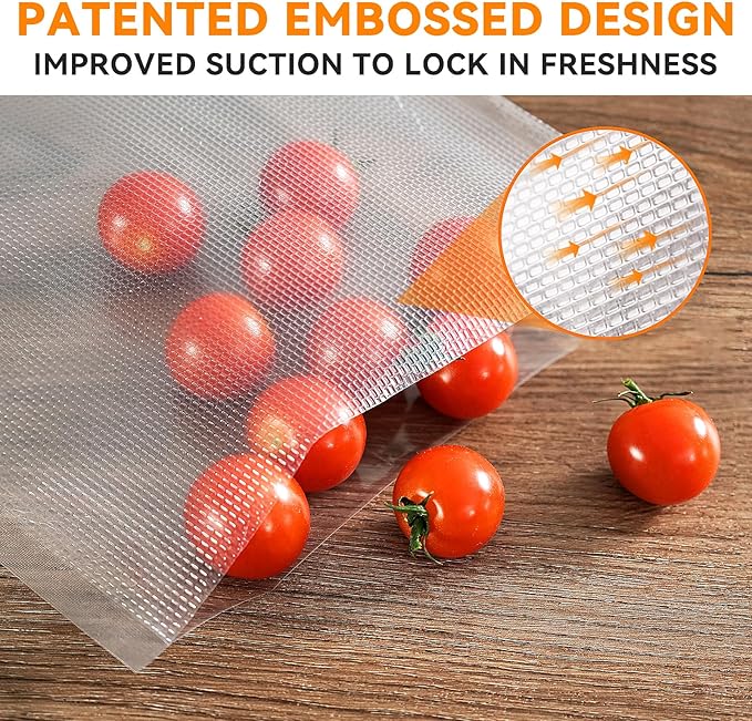 Wevac Vacuum Sealer Bags ??50 Count (6?냉?0??, Heavy-Duty BPA-Free Food Storage Bags, Puncture-Resistant, Freezer & Sous Vide Safe, Compatible with All Vacuum Sealers