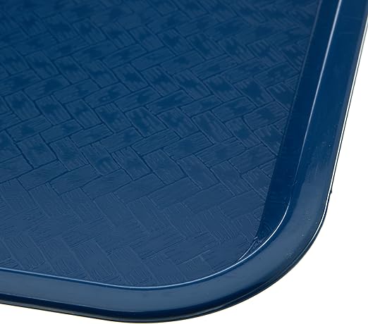 Carlisle FoodService Products CT121614 Caf챕 Standard Cafeteria / Fast Food Tray, 12" x 16", Blue