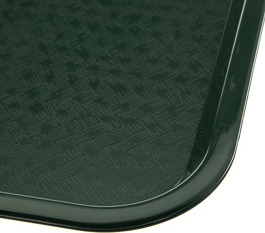 Carlisle FoodService Products CT121608 Caf챕 Standard Cafeteria / Fast Food Tray, 12" x 16", Forest Green