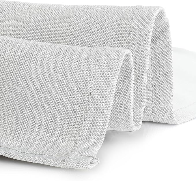 Gee Di Moda Fitted Tablecloth - 48 x 30 Inch White Floor-Length Fitted Table Cloth for 4 Foot Rectangle Table, Heavy Duty Washable Fabric for Parties, Dinner, Weddings, Baby Shower & Trade Show