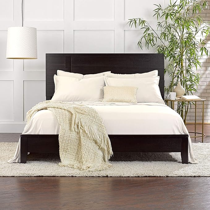 Pure Bamboo California King Sheets, Genuine 100% Organic Viscose Derived from Bamboo Bed Sheet Set, Soft & Cooling, Double Stitching, 2 Year Quality Promise (California King, Ivory)