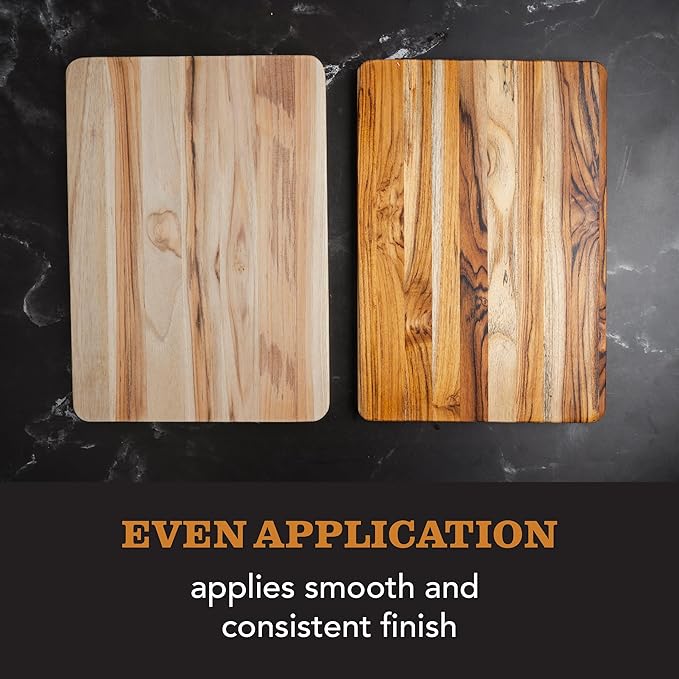 CLARK'S Cutting Board Oil & Wax Applicator - Elegant Design With Ergonomic Handle - Restores Beauty Of Your Butcher Block And Wood Surfaces - Smooth And Consistent Finish - Made From Hardwood Maple