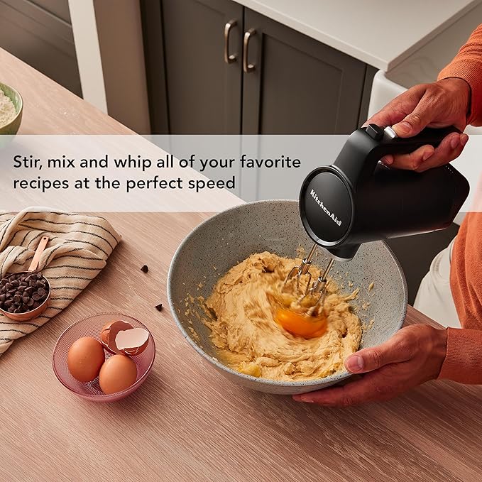 KitchenAid Go??Cordless Bundle with Hand Mixer, Food Chopper and Kitchen Vacuum - battery included, KBUR131, Black Matte