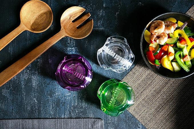 Nextrend Garlic Twister 4th Gen ??Garlic Mincer & Garlic Press in One, for Ginger, Herbs, Nuts & more, BPA-Free, Dishwasher Safe, 3?? Clove Capacity - Purple