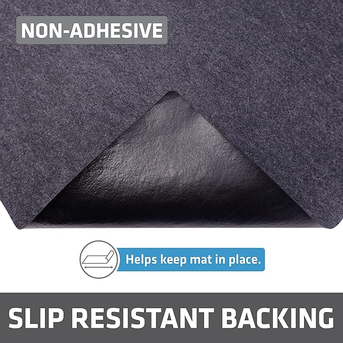 Drymate Premium Under Sink Mat, Waterproof Cabinet Protection Mats for Kitchen & Bathroom, Absorbent Shelf Liners, Slip-Resistant, Non-Adhesive, Machine Washable (USA Made)(24?쓝29??(Charcoal)