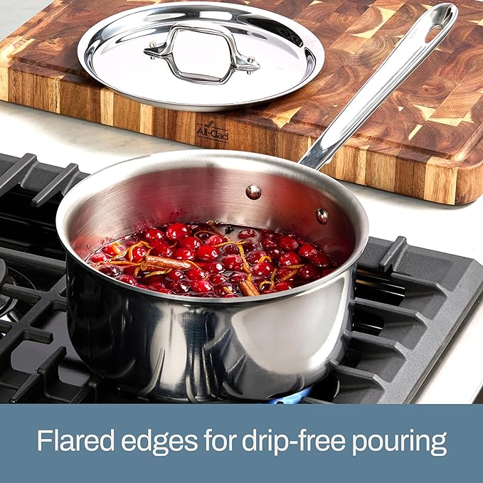 All-Clad D3 Stainless Steel Cookware Set - 10-Piece Pots and Pans Set, Induction, Oven Broiler Safe 600F - Includes Frying Pans, Saucepan, Saut챕-Pan, Stockpot, Professional Cookware - Stainless Steel