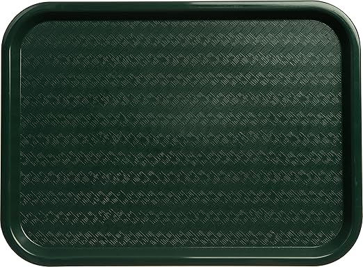 Carlisle FoodService Products CT121608 Caf챕 Standard Cafeteria / Fast Food Tray, 12" x 16", Forest Green