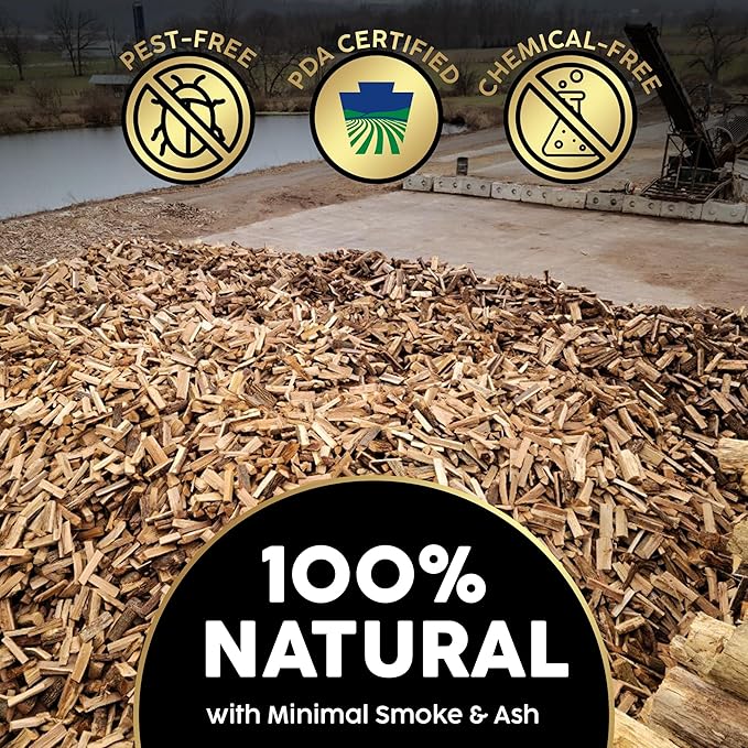 Firewood Central Kiln-Dried PA Ash ??6??Splits (Approx. 42 lb) ??Mild Smoking Wood for Pizza Ovens, BBQ & Fire Pits ??Easy Light, Low Smoke, USA-Sourced
