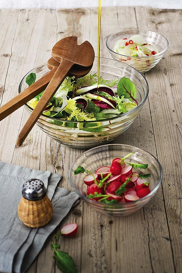 Bormioli Rocco Glass Viva Salad Bowl, 52-1/2-Ounce