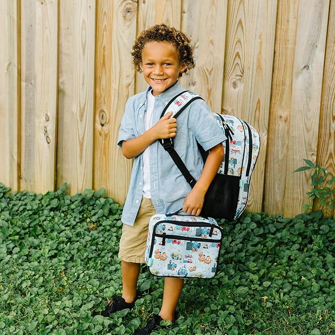 Wildkin JumpOff Jo Insulated Lunch Box ??Durable, Reusable for Kids ??Jo's Garage