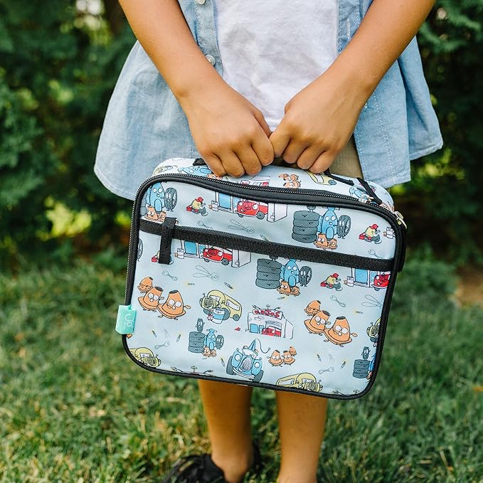 Wildkin JumpOff Jo Insulated Lunch Box ??Durable, Reusable for Kids ??Jo's Garage
