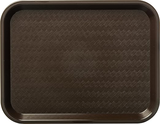 Carlisle FoodService Products CT121669 Caf챕 Standard Cafeteria / Fast Food Tray, 12" x 16", Chocolate