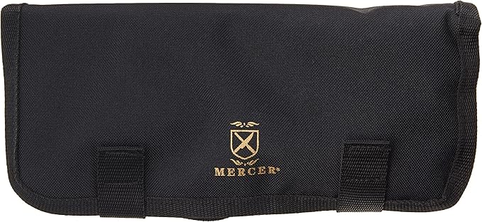 Mercer Culinary Genesis 7-Piece Forged Steak Knife Set, Steel/Black