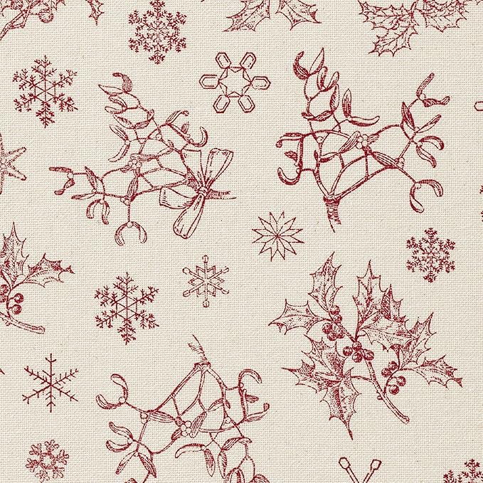 MY DRAP Placemats 48 x 32 cm / 19" x 12.5" - (6 Per Roll, Recycled Cotton Natural Classic Xmas)