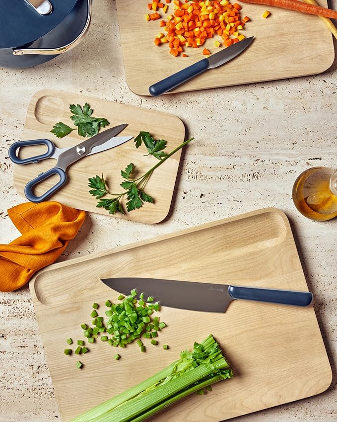 Caraway Cutting Board - Medium (14 x 10?? - Double Sided Wood Cutting Board - Made From FSC-Certified Birch Wood - Food-Safe Mineral Oil & Wax Finish