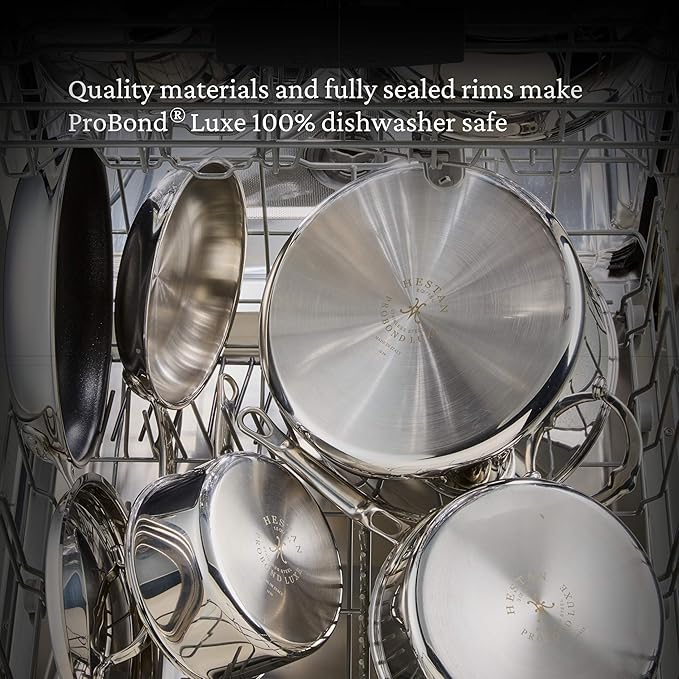 Hestan ProBond Luxe 5-Piece Professional Clad Stainless Steel Cookware Set