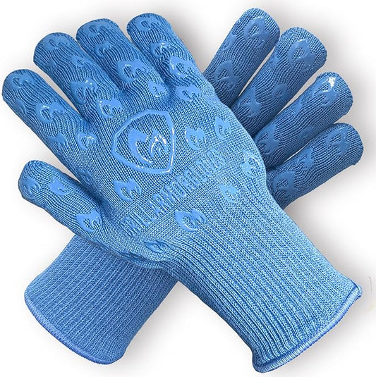 Grill Armor Oven Gloves ??932째F Heat, Fire & Cut Resistant Mitts for BBQ, Grill, Cooking, Grilling, Baking, Smoker & Fire Pit