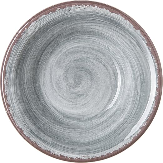 Carlisle FoodService Products Mingle Reusable Plastic Bowl Fruit Bowl with Pottery Style for Home and Restaurant, Melamine, 4.5 Ounces, Smoke