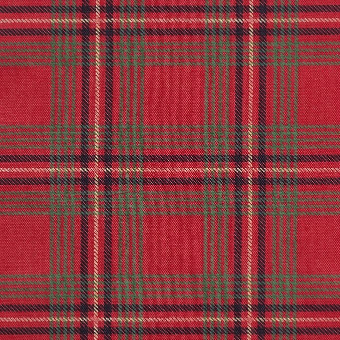 MY DRAP Placemats 48 x 32 cm / 19" x 12.5" - (6 Per Roll, Cotton Red Tartan Xmas)