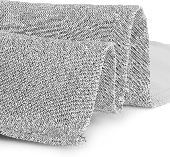 Gee Di Moda Fitted Tablecloth - 72 x 30 Inch Silver Floor-Length Fitted Table Cloth for 6 Foot Rectangle Table, Heavy Duty Washable Fabric for Parties, Dinner, Weddings, Baby Shower & Trade Show