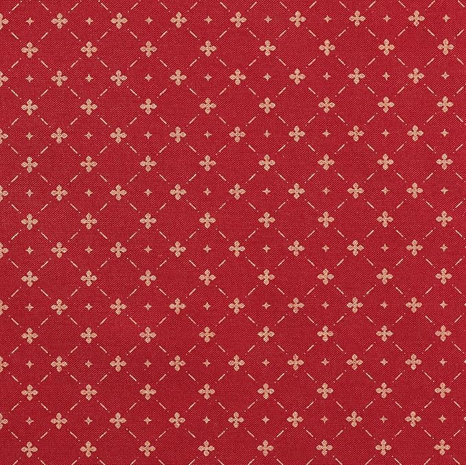 MY DRAP Placemats 48 x 32 cm / 19" x 12.5" - (6 Per Roll, Cotton Red Lux Xmas)