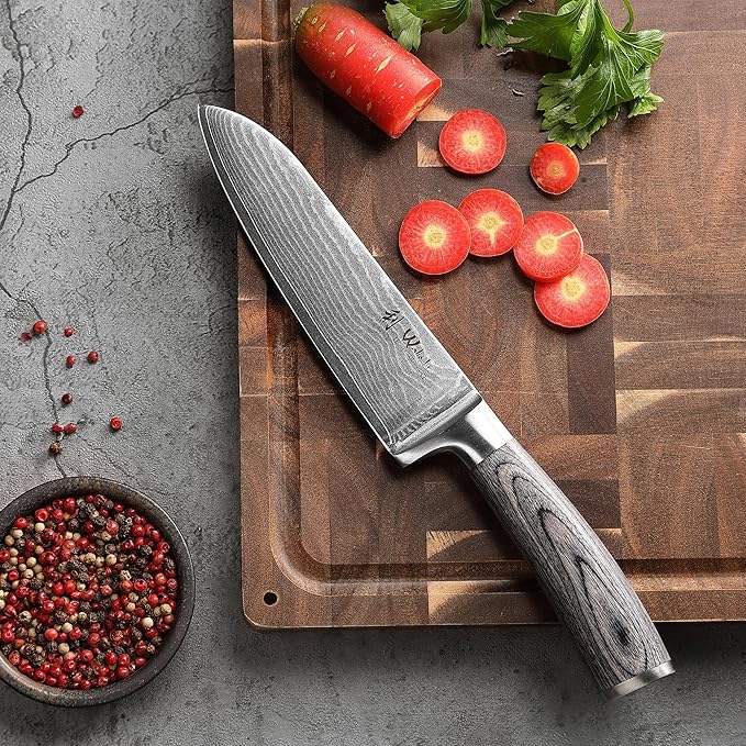 Wakoli EDIS 6-Piece Damascus Kitchen Knife Set ??Professional Chef Knives Set with VG10 Core Blades, 67-Layer Damascus Steel & Ergonomic Pakkawood Handles ??Premium Kitchen Knives in Elegant Gift Box
