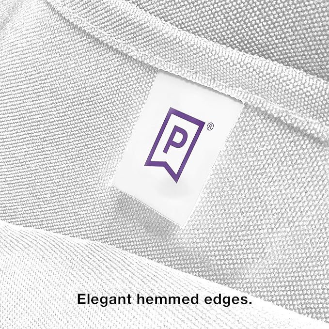 Gee Di Moda Rectangle Tablecloth - 60 x 84 Inch White Table Cloth for 5 Foot Rectangle Tables - Heavy Duty Washable Fabric - for Holiday Party, Dinner, Weddings, Baby Shower & Events