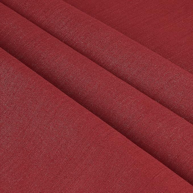 D'Moksha Homes Red Linen Tablecloth 60 x 120 Inch - 100% Pure Linen Hemstitch Tablecloth for Rectangle Tables - Classic Hemstitch, Machine Washable Table Cloth for Valentines, Spring
