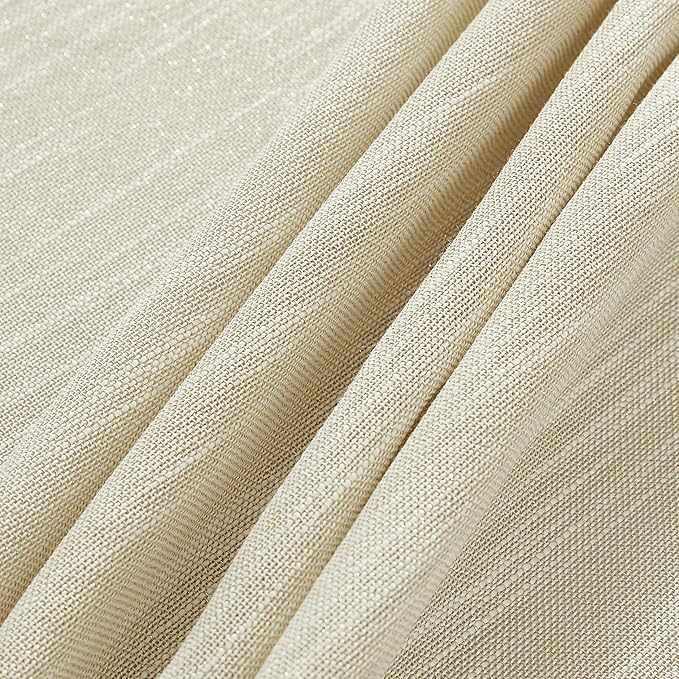 Laura Ashley Arabesque Luxurious Shimmery Fabric Tablecloth for Formal Dining, Holiday, Wedding or Party, 60" x 120", Gold
